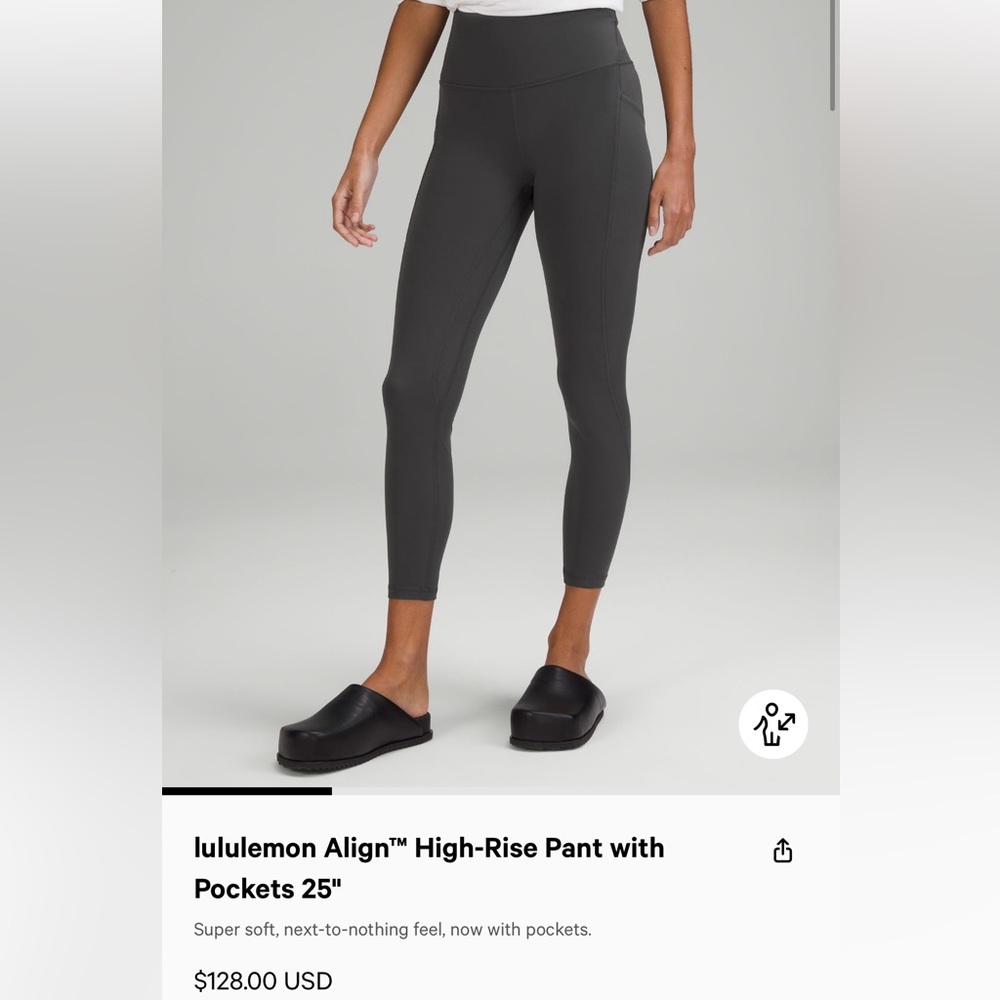 Lululemon Align High-Rise Pant with Pockets 25”